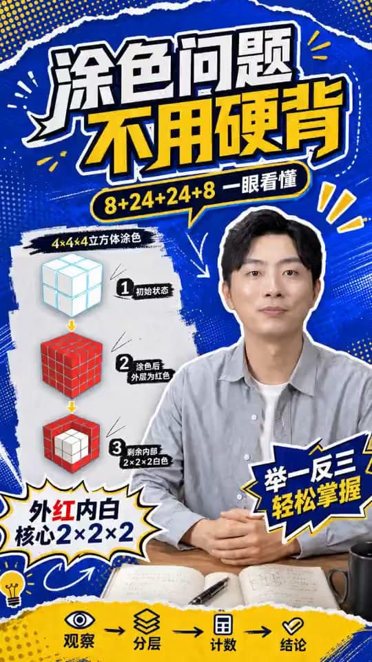 正方体表面涂色案例视频真实封面